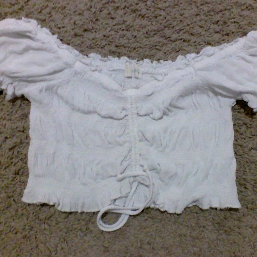 white flowy shirt